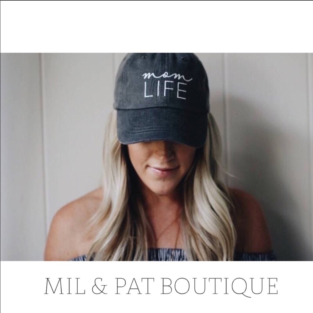 MOM LIFE VINTAGE WASH HAT